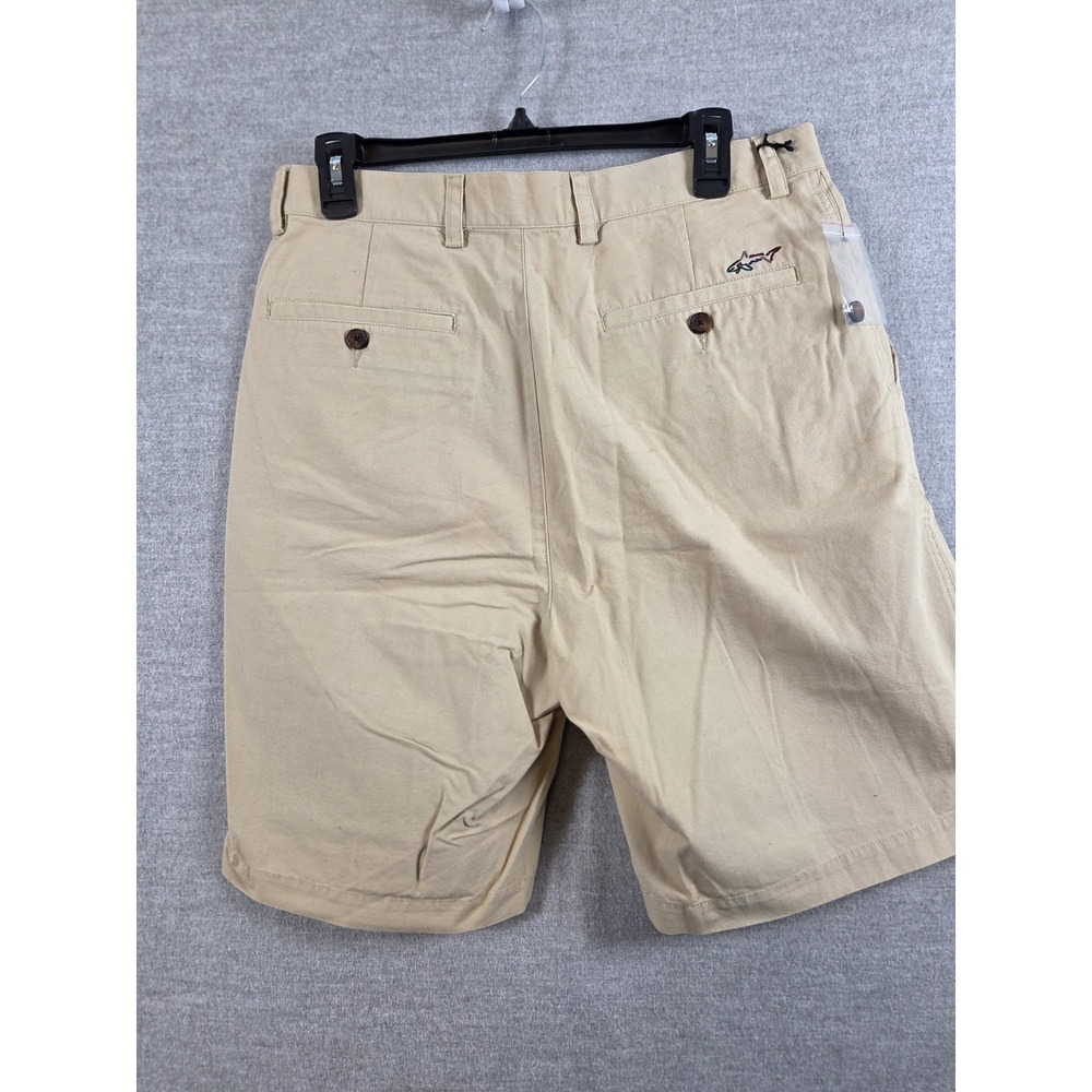 Greg Norman Golf Shorts Mens 32 Dress Chino Pleated Khaki Walking Preppy NEW - Picture 3 of 9